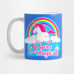 Unicorn fitness, gym girl, fitness girl, barbell unicorn Mug